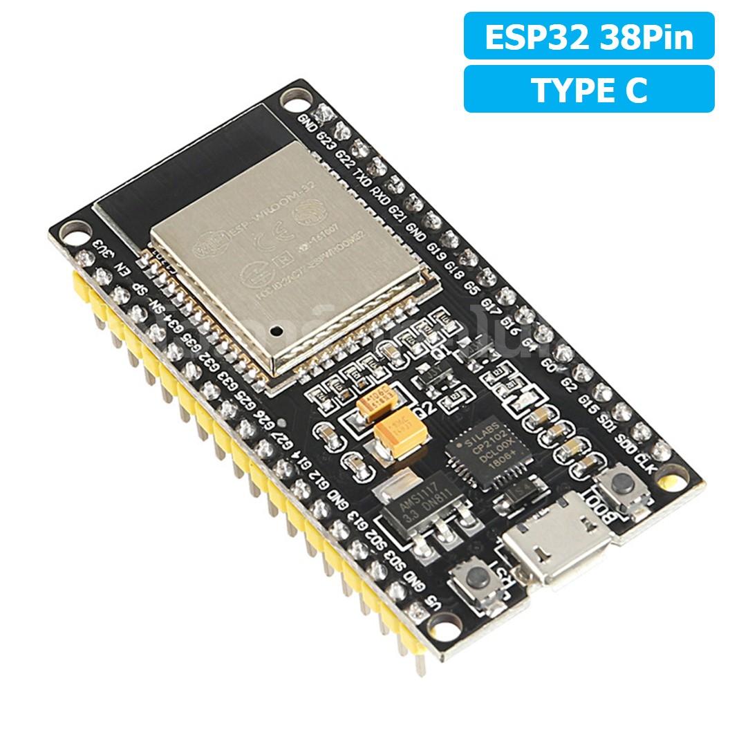 CB001 บอร์ด ESP32 38pin Type C ESP32S Chip CP2102 WIFI Bluetooth Board ESP-WROOM-32 NodeMCU