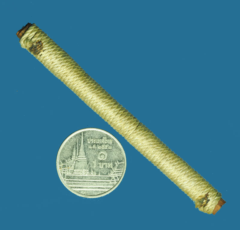 *30784 ตะกรุดทองแดง ถักเชือก ไม่ทราบที่และปีสร้าง 12