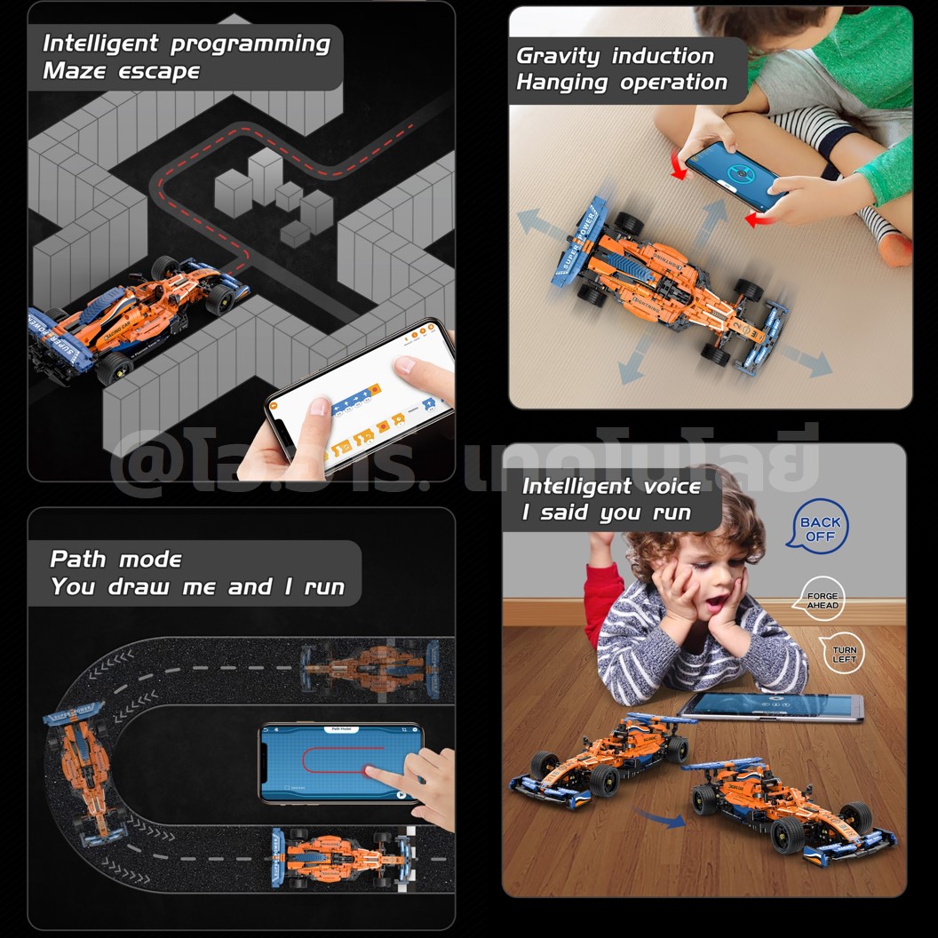 KEEYEE ตัวต่อเสริมทักษะ THE VEHICLE WORLD ของเล่นเสริมทักษะ ตัวต่อ Building Block STEAM Education Programmable Robot