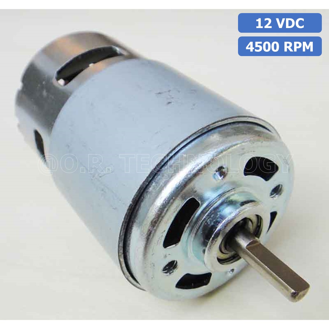 (1ชิ้น) JB180 มอเตอร์ 775 12VDC 4500RPM มอเตอร์ความเร็วสูง มอเตอร์สว่าน แกนขนาด 5mm DC Motor 775 D Shaft