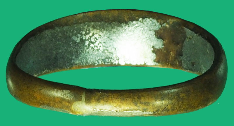 *37322 แหวนพระพุทธ ข้างอุ ชุบนิเกิล เก่าไม่ทราบที่และปีสร้าง 12