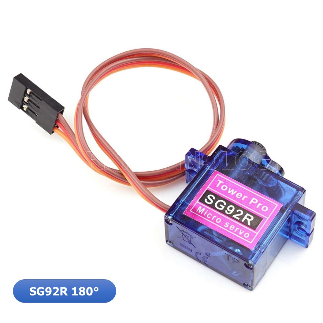 (1ชิ้น) AA171 เซอร์โวมอเตอร์ SERVO MICRO SG92R 2.5kg 4.8V 180 องศา