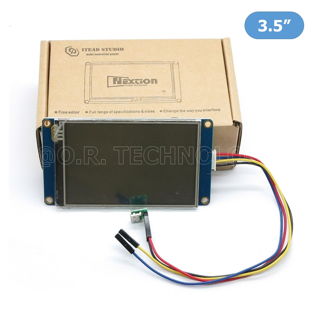 (1ชิ้น) AA295 จอแสดงผล แบบสัมผัส Nextion NX4832T035 ขนาด 3.5 นิ้ว Resistive Touch Screen Man-machine interface HMI kernel