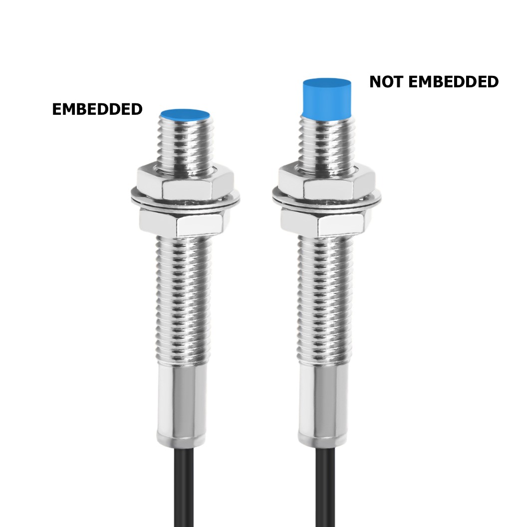 M8 Proximity Switch เซนเซอร์ตรวจจับโลหะ พร็อกซิมิตี้สวิทช์ LJ8A3-2-Z-BX/BY/AX/AY 3-wire 5-30VDC ระยะตรวจจับ 2mm NPN/PNP type NO Normally Open/ NC Normally Closed HUCHOO