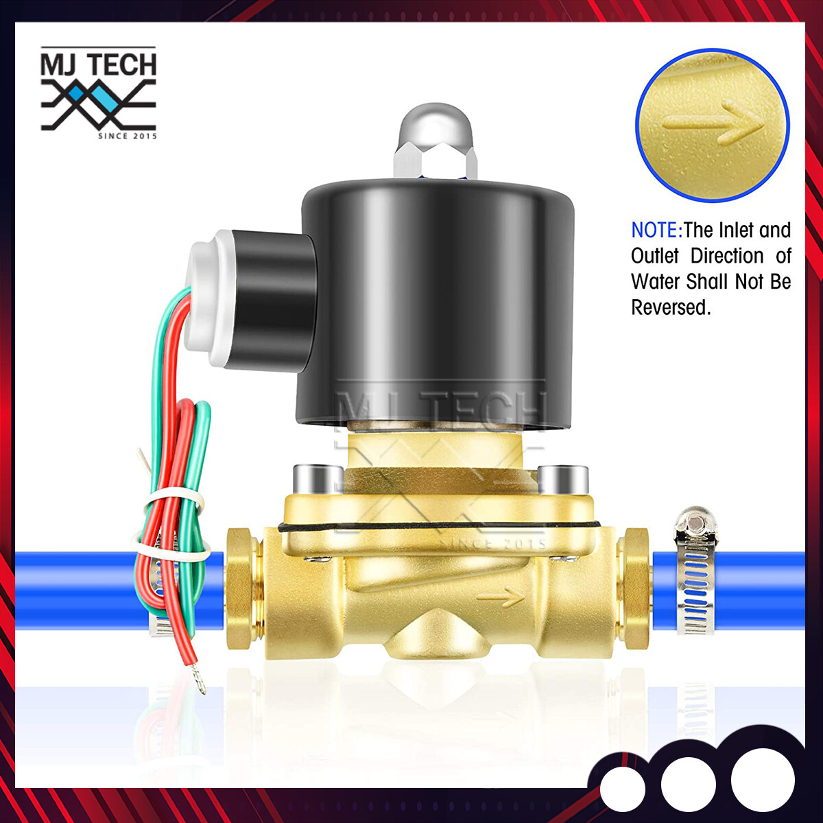 Solenoid Valve โซลินอยด์วาล์ว ขนาด 1, 3/4, 1/2 นิ้ว 12V, 24V, 220V โวล์ต วาล์วน้ำ วาล์วทองเหลือง วาวล์ลม วาล์วไฟฟ้า ส่งทั่วประเทศ
