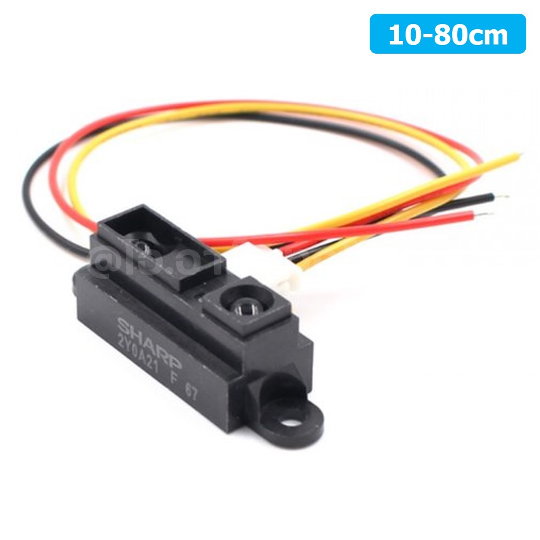 AB064 เซนเซอร์วัดระยะทาง GP2Y0A21YK0F 10-80cm IR Distance Sensor + Cable โมดูลวัดระยะทาง Infrared Sensor