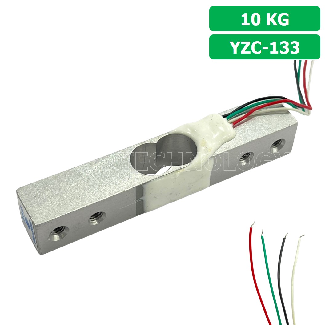 (1ชิ้น) AB095 เซนเซอร์ชั่งน้ำหนัก โหลดเซลล์ Weighing Load Cell Sensor 10Kg for Electronic Kitchen Scale YZC-133 With Wires Weight sensor