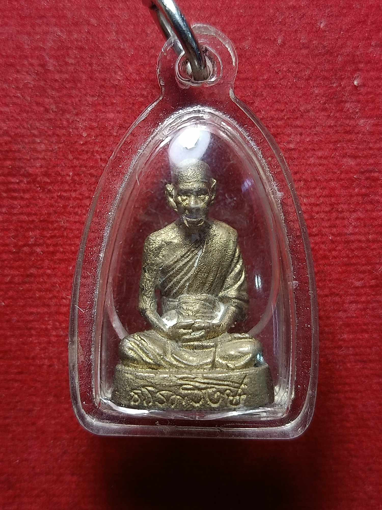 รูปเหมือนปั้มหลวงปู่ธรรมรังษี วัดพระพุทธบาทพนมดิน จ.สุรินทร์ (SKU-04588)