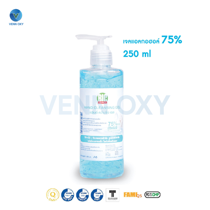 เจลแอลกอฮอล์ 75% ขนาด 250 ml.