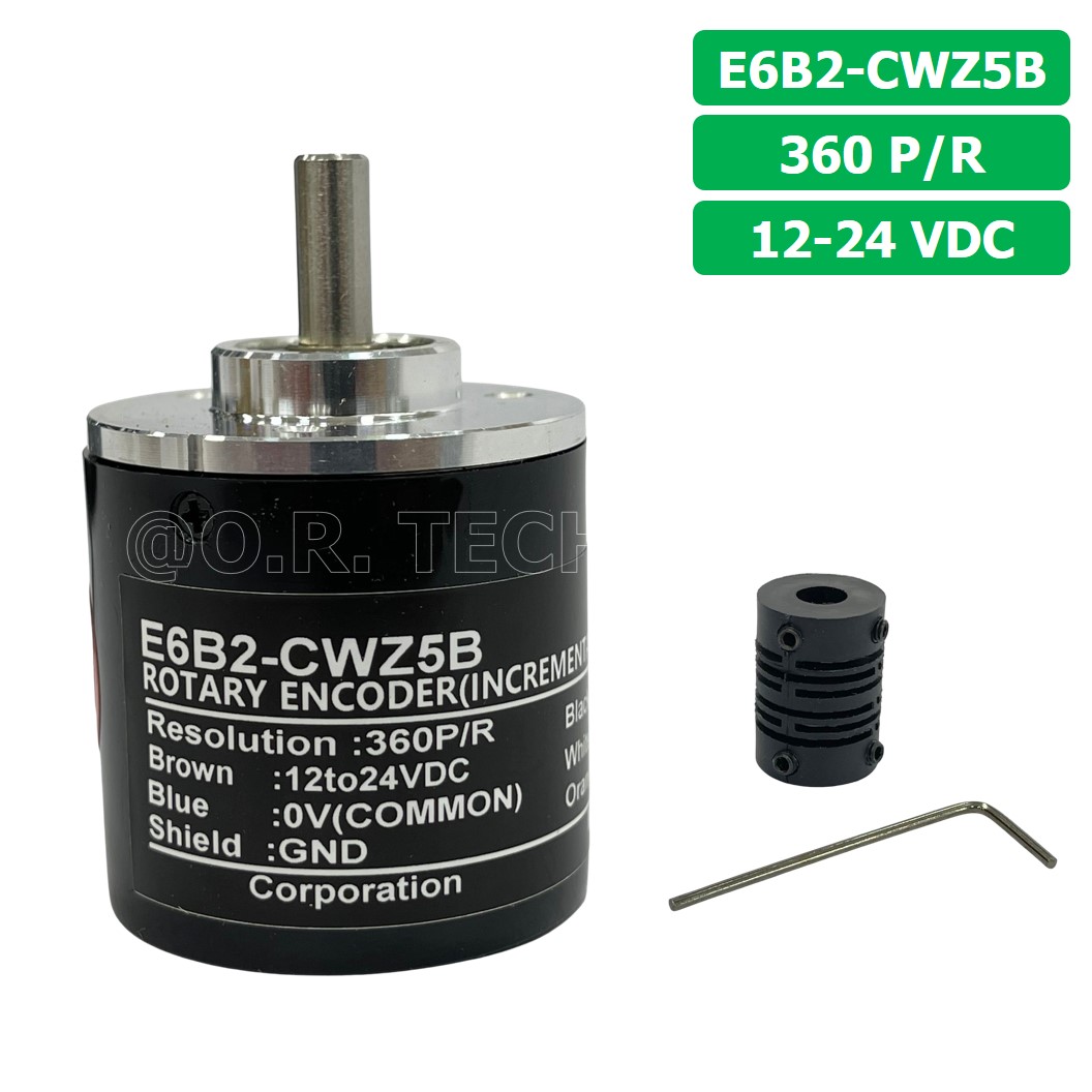 (1ชิ้น) E6B2-CWZ5B 360P/R 12-24VDC โรตารี่เอ็นโค้ดเดอร์ ROTARY ENCODER (INCREMENTAL)