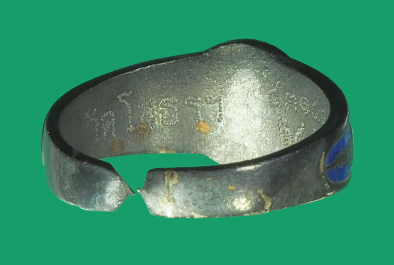 ขายแล้ว*33552 แหวนลงยาพระพุทธโสธร วัดโสธรวรวิหาร ฉะเชิงเทรา เนื้อเงิน 25