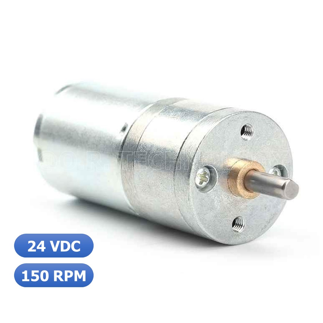 (1ชิ้น) JB370 มอเตอร์ มอเตอร์เกียร์ มอเตอร์อเนกประสงค์ 25GA-370 24VDC 150RPM DC Gear Motor (Shaft D, 4mm)