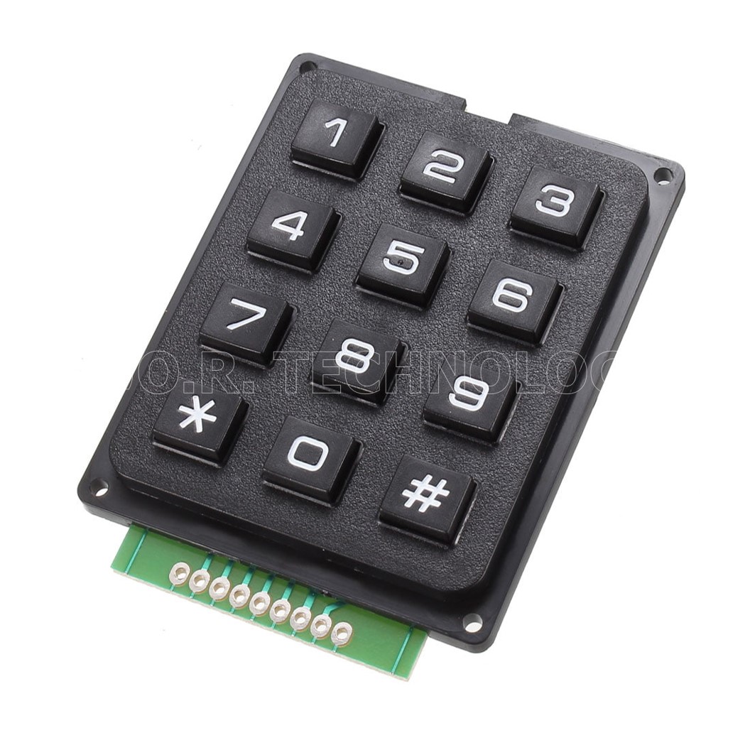 (1ชิ้น) NA172 โมดูลปุ่มกด Keypad matrix 3x4 12-key industrial keyboard