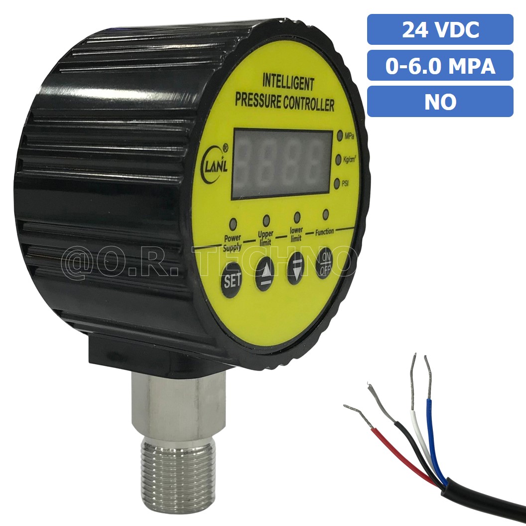 (1ชิ้น) LY-810 24VDC 6.0MPA สวิทช์แรงดันดิจิตอล เกจวัดแรงดันดิจิตอล Intelligent Pressure Controller Digital Pressure switch เครื่องวัดความดันดิจิตอล