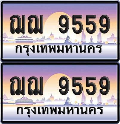 ทะเบียน 9559 ป้ายประมูล - ฌฌ 9559 ทะเบียนเลขหาบ (NEW)