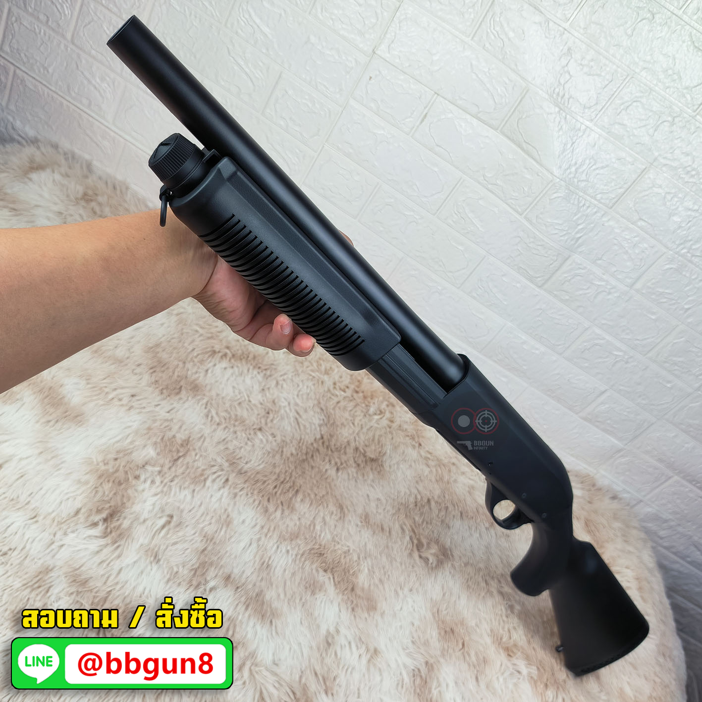ปืนบีบีกันลูกซอง Cyma CM350 M870 durable polymer (ยิง 3 นัด) พิเศษ แถมลูก 3 นัด