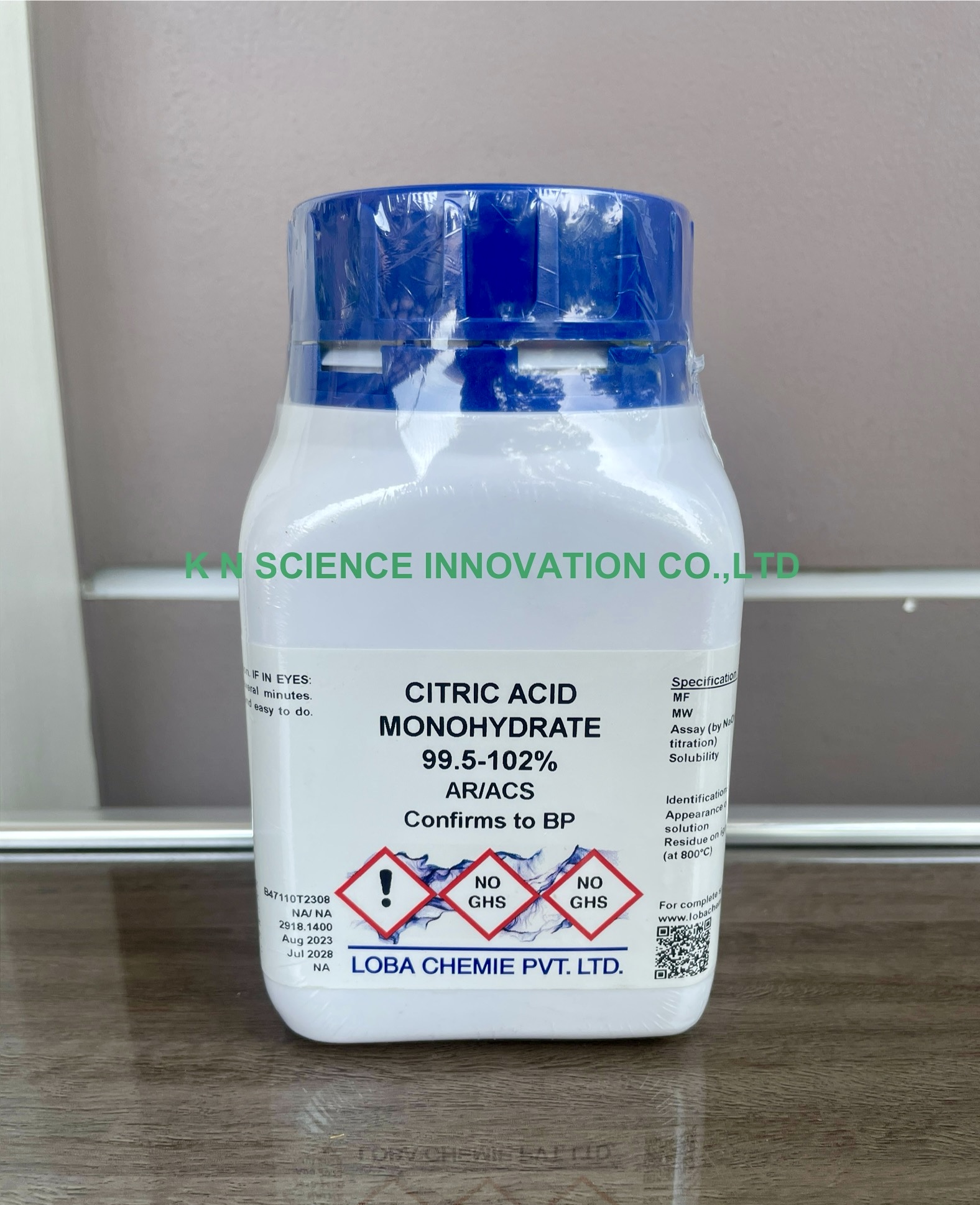 Citric acid monohydrate, AR/ ACS , 500 g , Loba 0286100500
