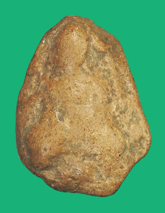 ขายแล้ว*35755 พระนางกำแพง ลูกแป้ง สภาพใช้ เนื้อดิน เก่า 13