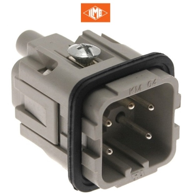 CKM04 Male Insert scew 4 P+E 10A 250V "ILME "