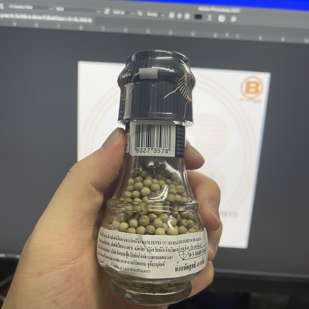 โดรกีเลีย & อลิเมนทารี่ เม็ดพริกไทยขาว 45 กรัม Drogheria & Alimentari White Pepper Corns Mill 45 g.