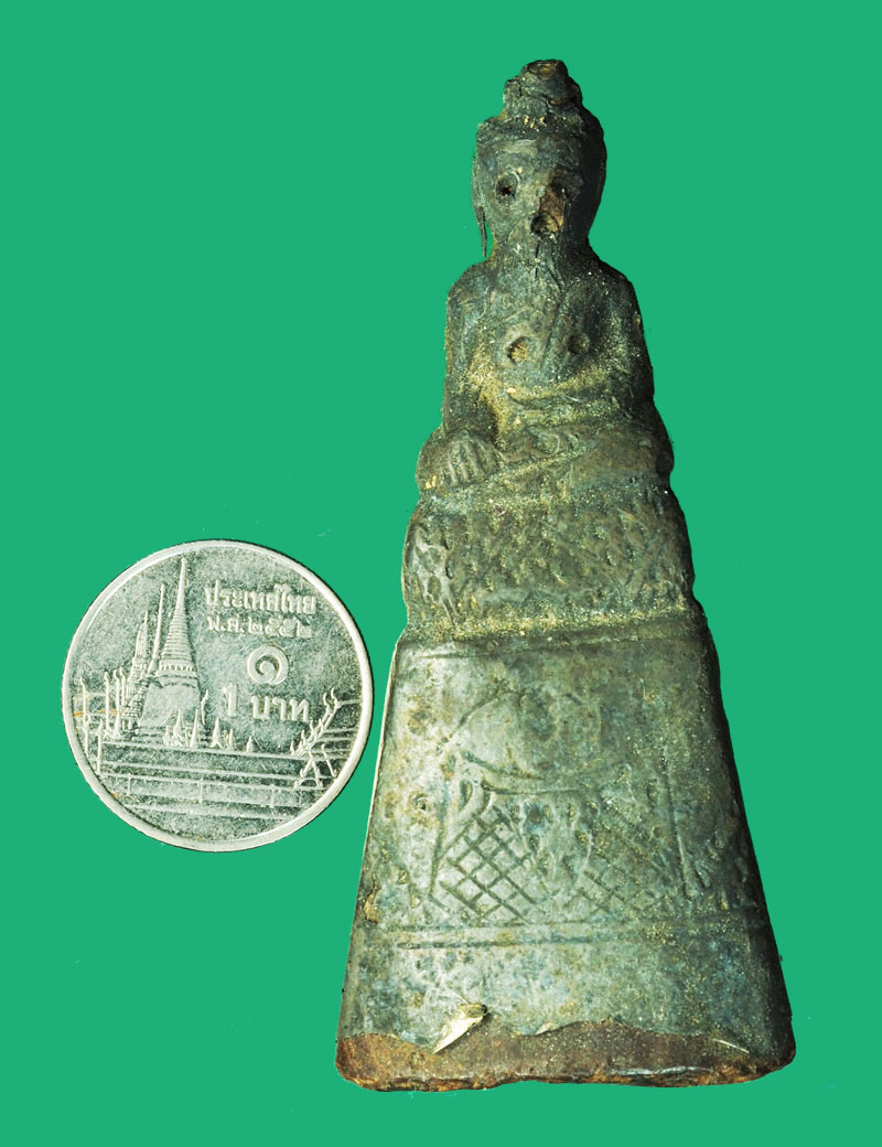 *29135 พระบูชาบุเงิน สมัยอยุธยา เนื้อครั่งผสมว่าน 2