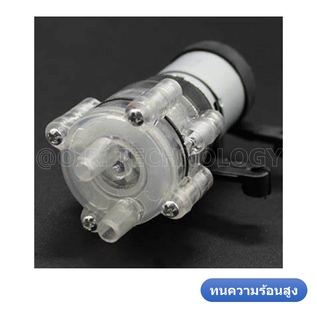 (1ชิ้น) NC506 ปั้มน้ำ ชนิดทนความอุณหภูมิสูง แบบใส MINI Aquarium Water Pump R385 6-12VDC (High Temperature Resistant)