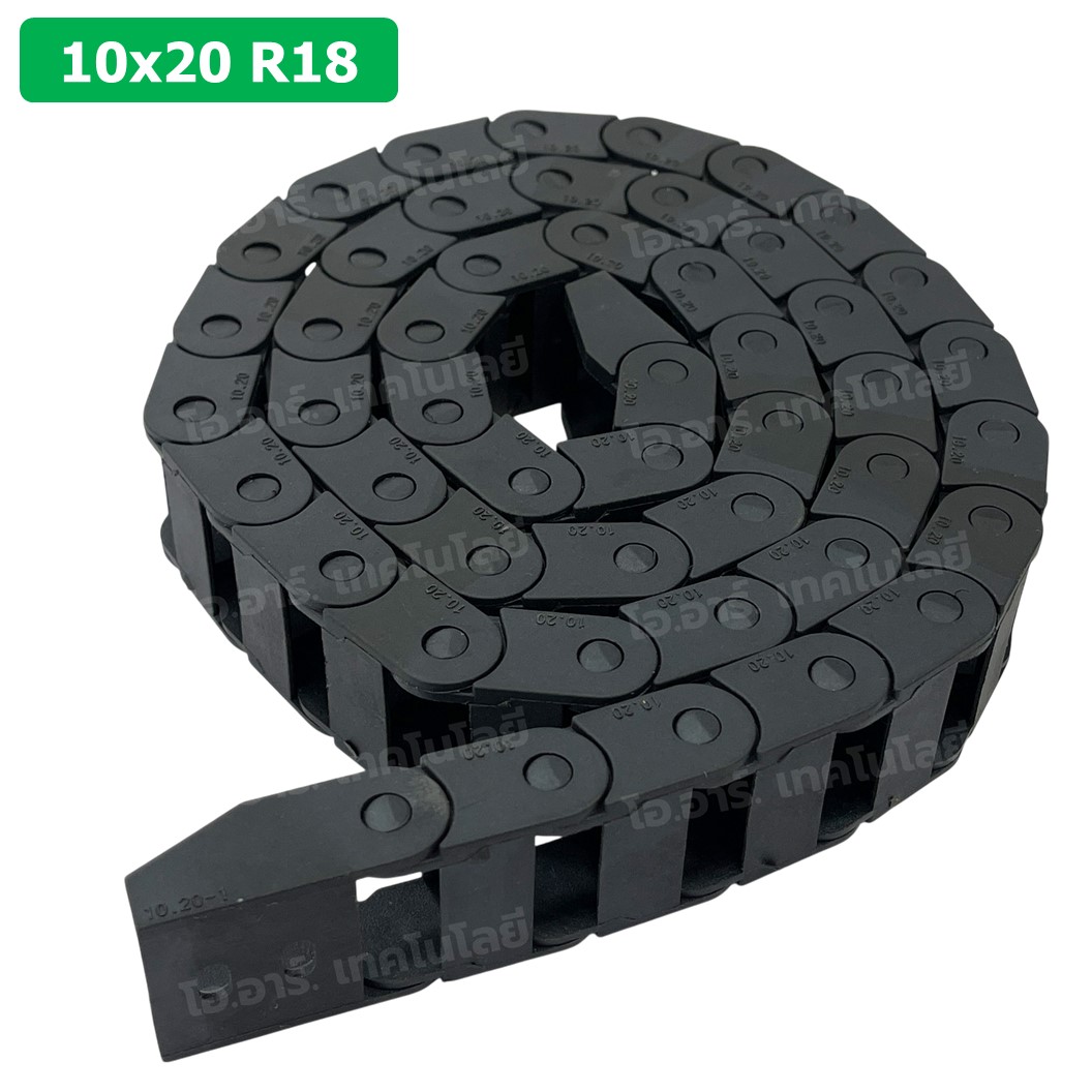 รางกระดูกงู รางสายไฟ H7-20 x W7-50 x 1000mm R15/R18/R28/R55 Drag chain engraving machine รางกระดูกงูร้อยสายไฟ Cable Dragchain รางร้อยสายไฟ