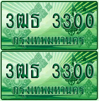 ป้ายประมูล 3300 เลขรถ 3ฒธ 3300 กระบะแคป (4)