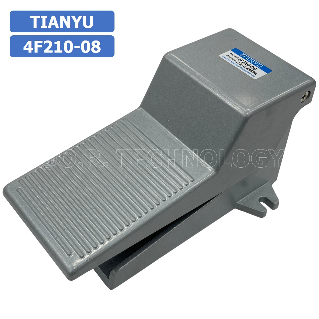 (1ชิ้น) 4F-210-08 เท้าเหยียบลม วาล์วเท้าเหยียบ Foot Switch Valve Pneumatic TIANYU 4F210-08