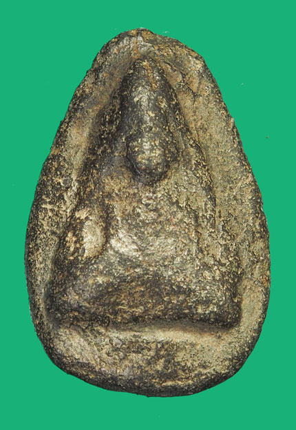 ขายแล้ว*35747 พระนางพญา ปีกกว้าง กรุวัดบ้านกล้วย สุโขทัย เนื้อดินดำ 13