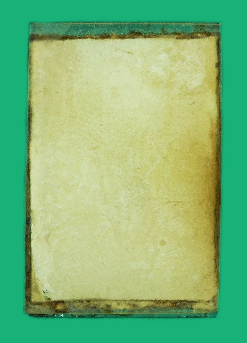 *35274 รูปถ่ายอัดกระจกหลวงพ่อกบ วัดเขาสาริกา บ้านหมี่ ลพบุรี กระจกบาง 4