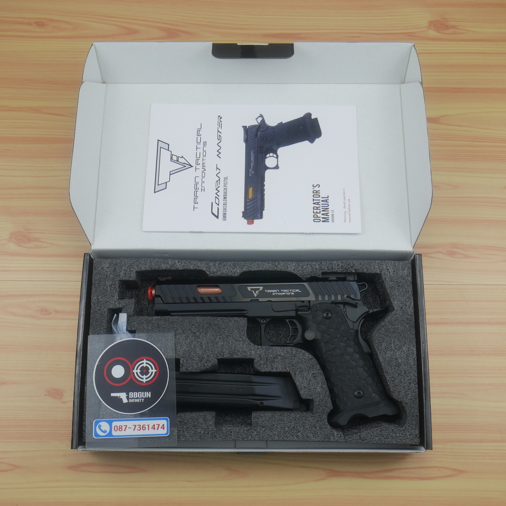 บีบีกันอัดแก๊ส Army Armament R601H JW 3 TTI STI Combat Master 2011 (CNC Version) BB GUN