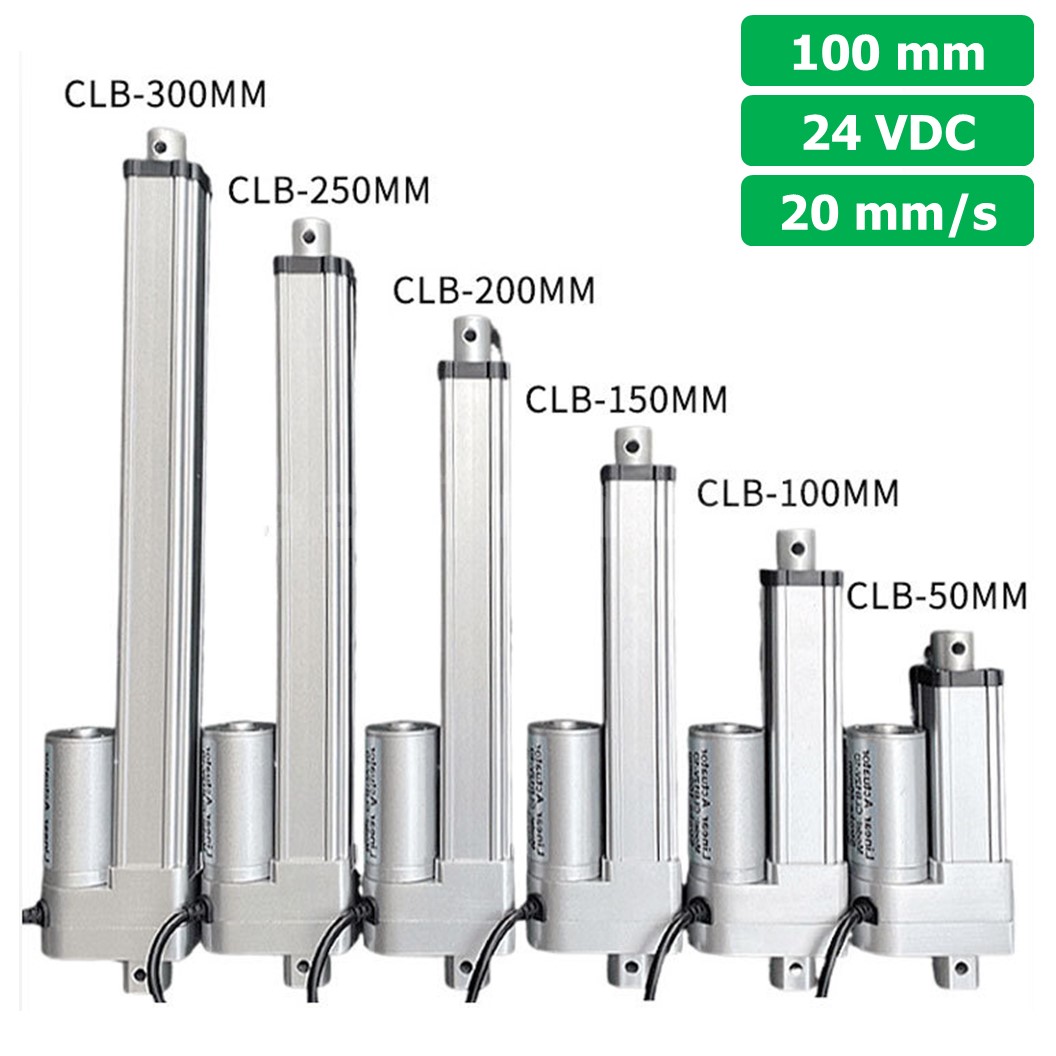 CLB-100 24VDC มอเตอร์ก้านชัก ระยะชัก 100mm 20mm/s 700N Electric Linear Actuator Low Noise เสียงรบกวนน้อย พัตเตอร์ไฟฟ้า Putter มอเตอร์แกนชัก