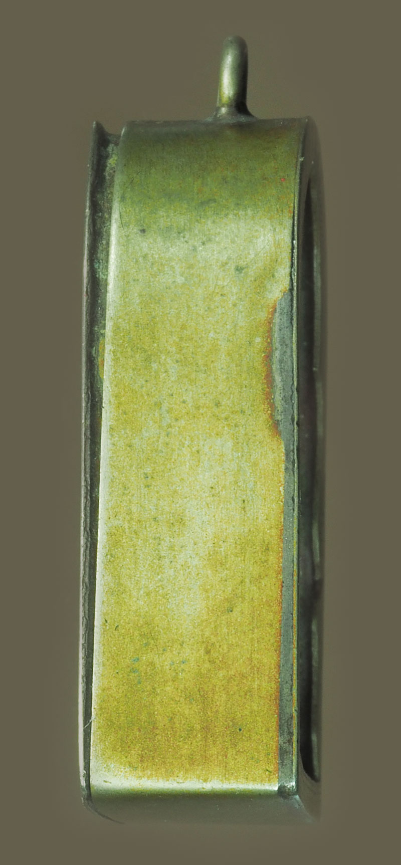 *38156 กรอบแป๊ะตัง เก่า สำหรับใส่พระหลวงปู่ทวด หลังเตารีด พิมพ์ใหญ่ 17