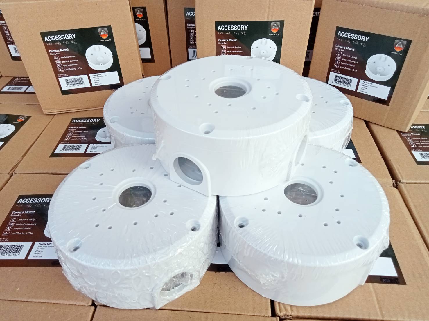 Apollo ASB-012 กล่องยึดกล้องวงจรปิด กันน้ำได้
