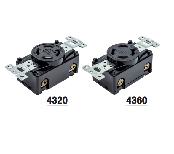 4310-L14 NEMA L14-30 AMERICAN DENKI ปลั๊กตัวเมียฝังขาล็อก 3P 30A 125/250V
