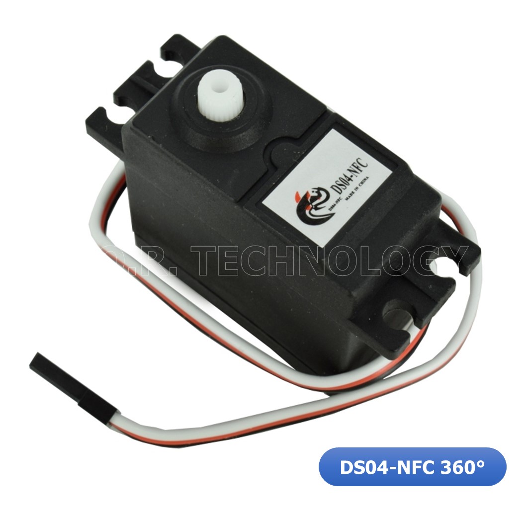 (1ชิ้น) NA299 เซอร์โวมอเตอร์ DS04-NFC Servo 360 องศา Continuous Rotation Servos DC Gear Motor Smart Car Robot Torsion 5.5kg/cm DC 4.8V-6V