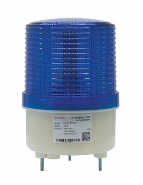 DLE-2102J-G ไฟหมุน LED 3.5 นิ้ว / สีเขียว (มีไซเรน 110dB ) 24VAC/VDC,110-220VAC, 220VAC ไฟหมุน ไฟเตือน ไฟฉุกเฉิน DAKO®