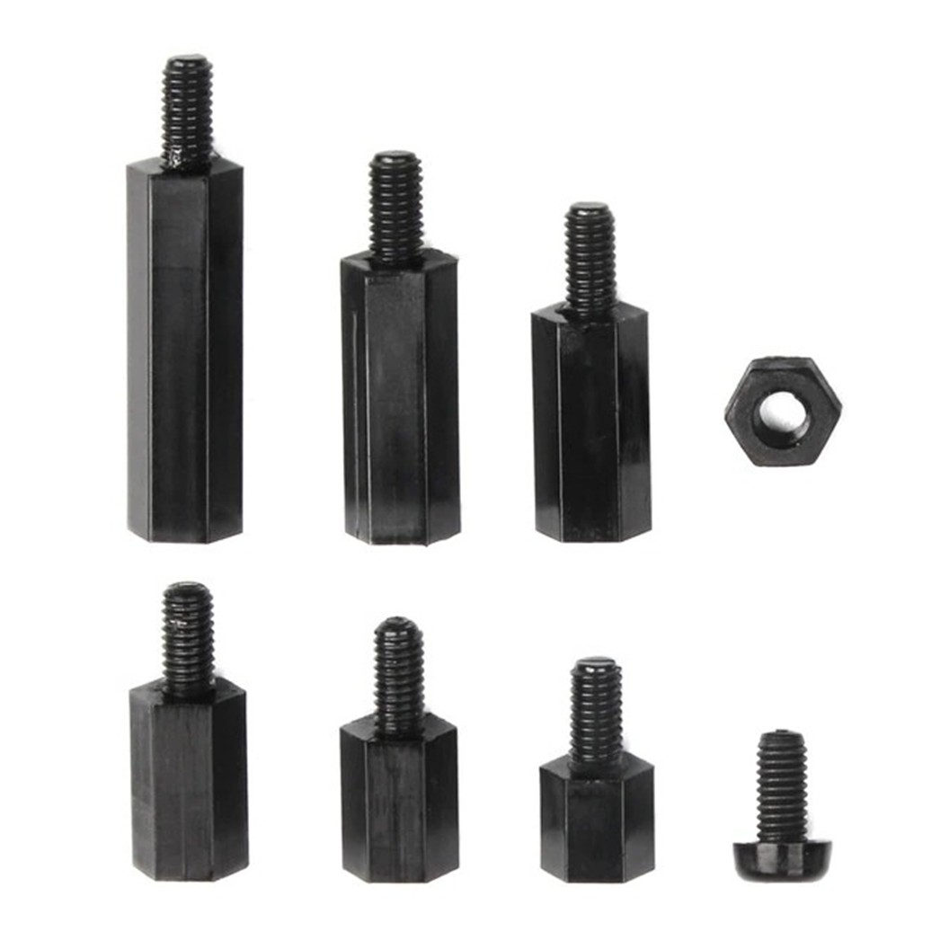 M3-180-Nylon ชุดเสาไนลอน นอต สกรู M3 180ชิ้น 180Pcs M3 Hex Nylon Standoff + Nut + Screw kit เสายึดแผ่นปริ้น เสารองบอร์ด ขารองบอร์ด เสารองแผ่น PCB