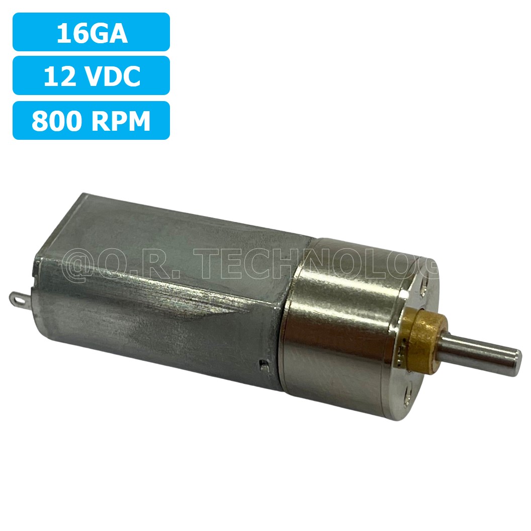 (1ชิ้น) XU909 มอเตอร์ มอเตอร์เกียร์ 16GA 12VDC 800RPM Gear Motor DC 16GA แกนขนาด 3mm D Shaft มอเตอร์ทดเฟือง มอเตอร์รถ