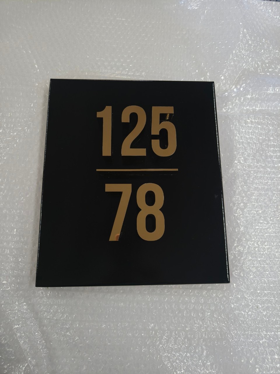 ป้ายเเสตนเลสเลขที่บ้าน 125/78