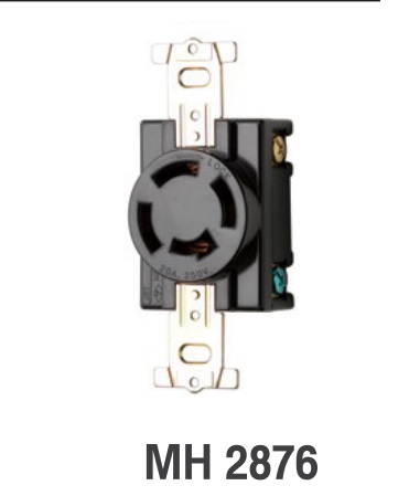 MH2876 MEIKOSHA เต้ารับ 3P+E 250V 20A Meikosha MH2876 20A 250V