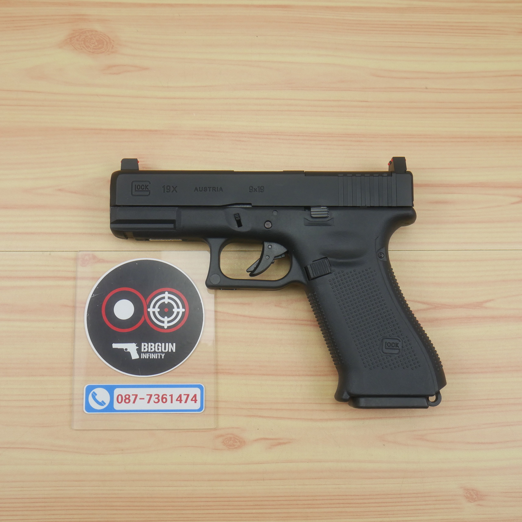 บีบีกันอัดแก๊ส GLOCK 19X E&C 1302 MOS BB GUN