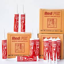 กาวอะคริลิค แด๊ป RED FOX (Acrylic Sealant) สีขาว (3 ชิ้นต่อแพ็ค) กระบอกยิงกาวซิลิโคน