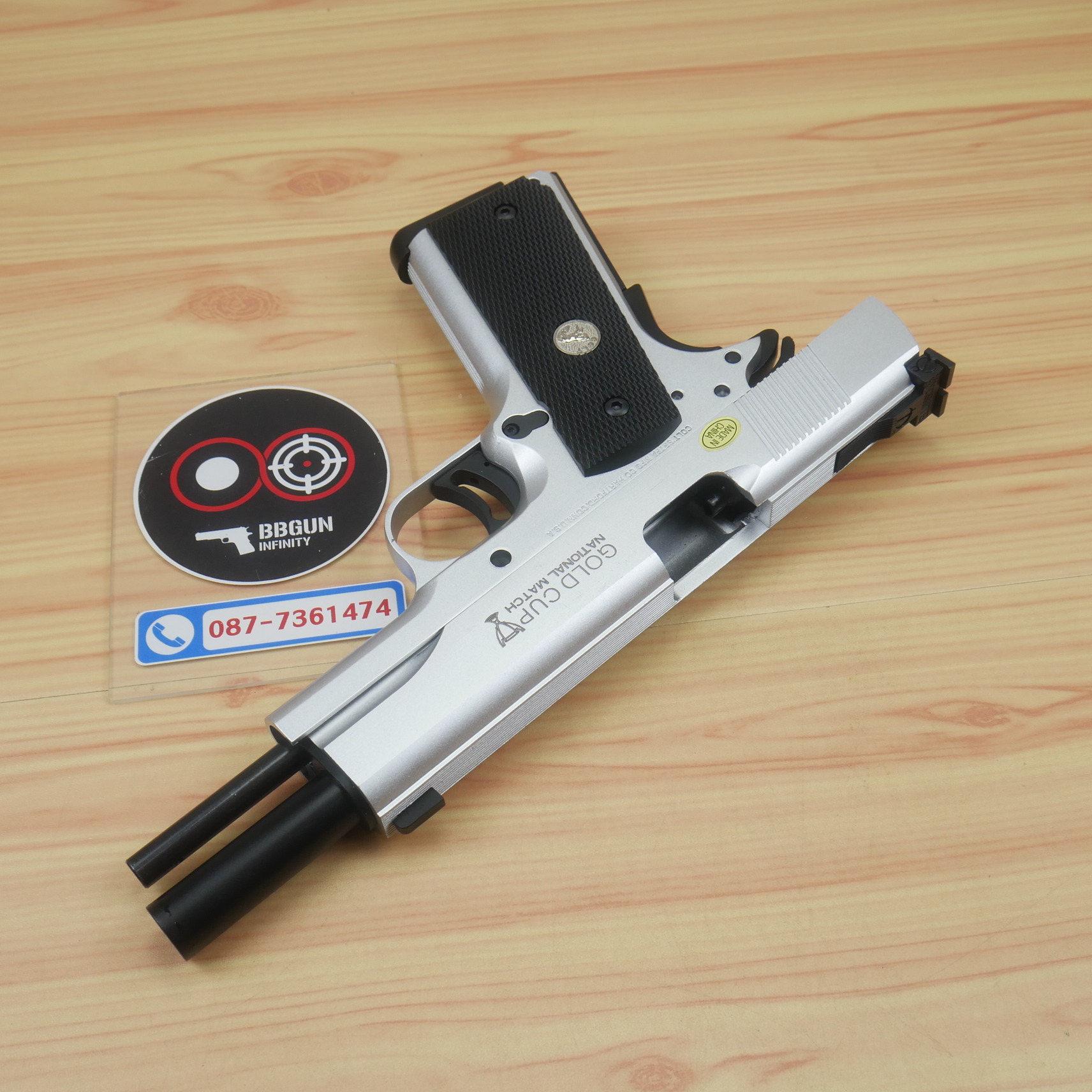 บีบีกันอัดแก๊ส Army Armament (R29S) Colt MK IV Series 70 Gold Cup National Match (Silver) เงินด้าน BB GUN