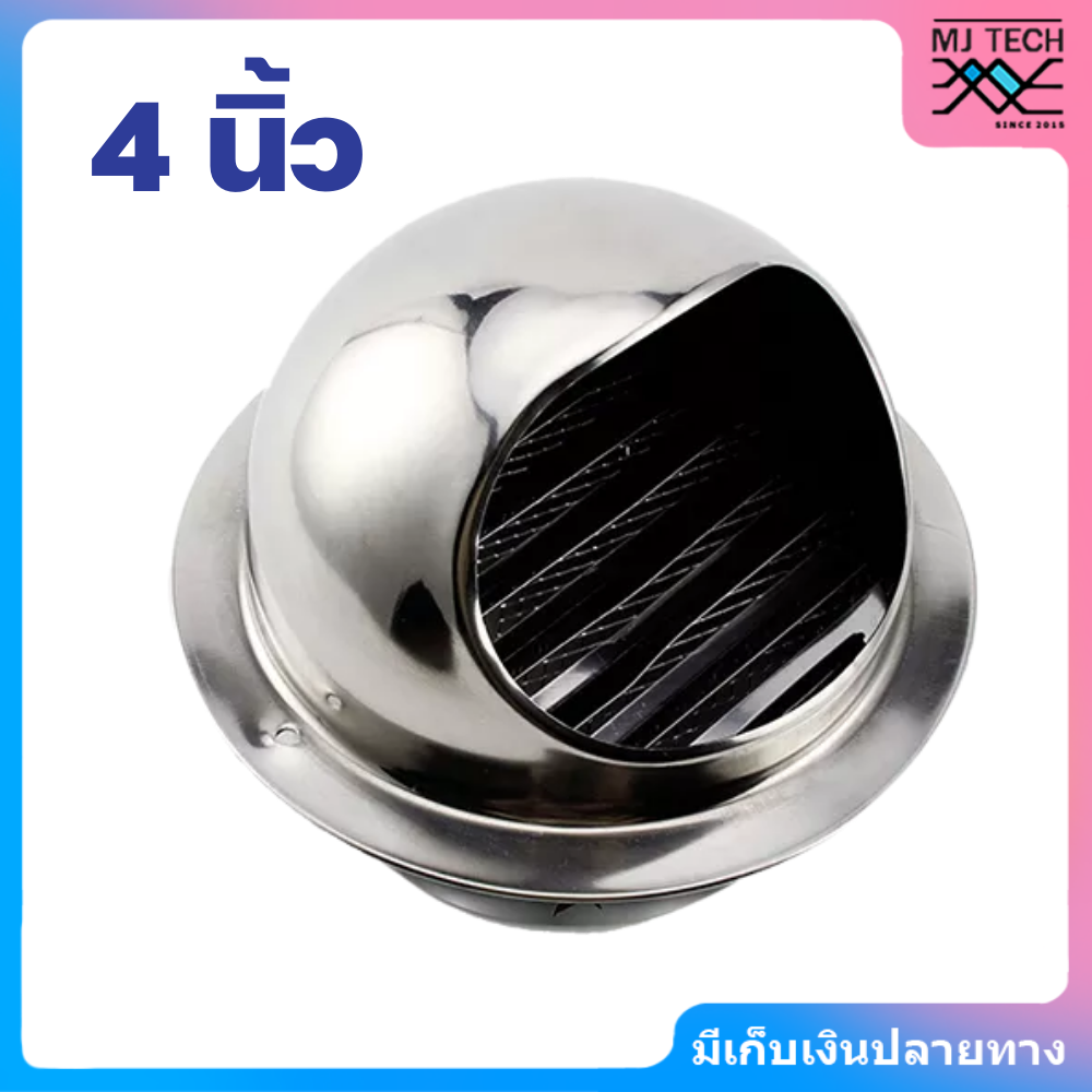 หน้ากากกันแมลง สแตนเลส ขนาด 4 นิ้ว และ 6 นิ้ว พร้อมตะแกรงกันแมลง