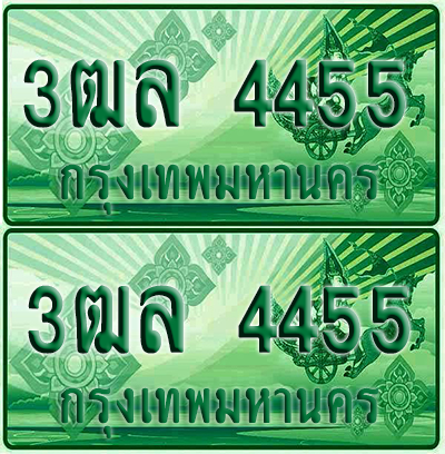 ป้ายประมูล 4455 เลขรถ 3ฒล 4455 กระบะแคป (4)