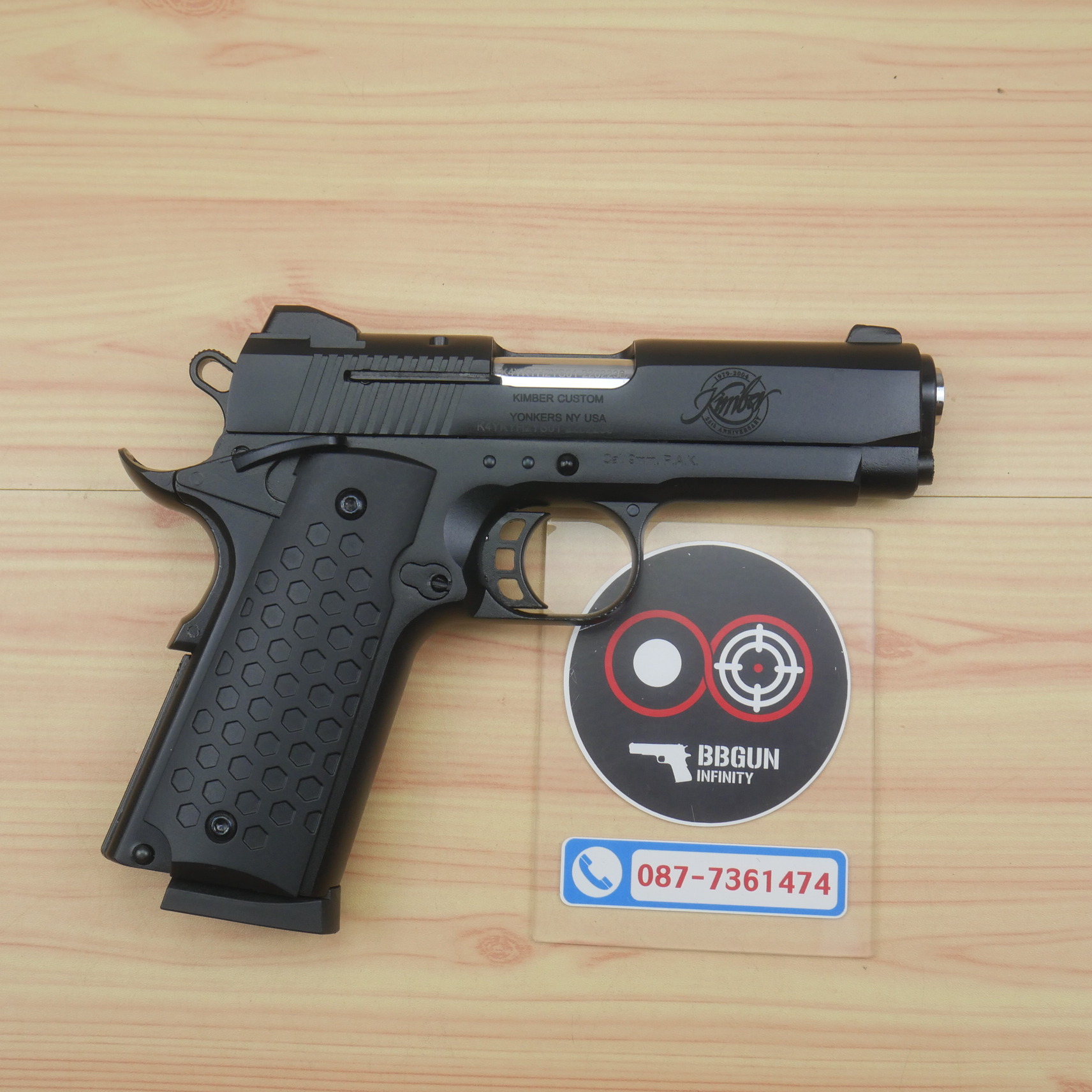 Blank Gun KUZEY 911SX Kimber ลํากล้อง 4 นิ้ว สีดำ แบลงค์กัน (แถมกล่องใส่ปืน)