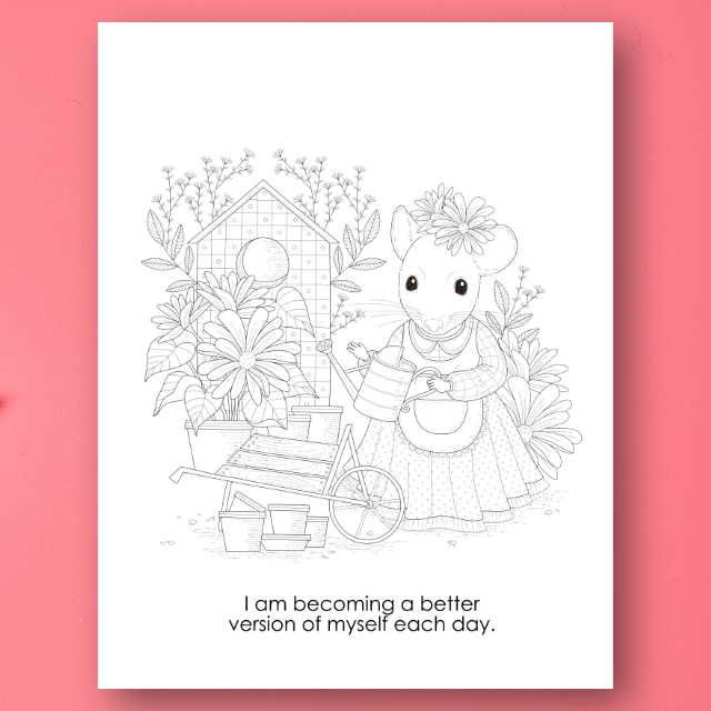 สมุดระบายสีแมนดาลา Amazing Animals Mandala Coloring Book พร้อมคำคมสร้างแรงบันดาลใจ