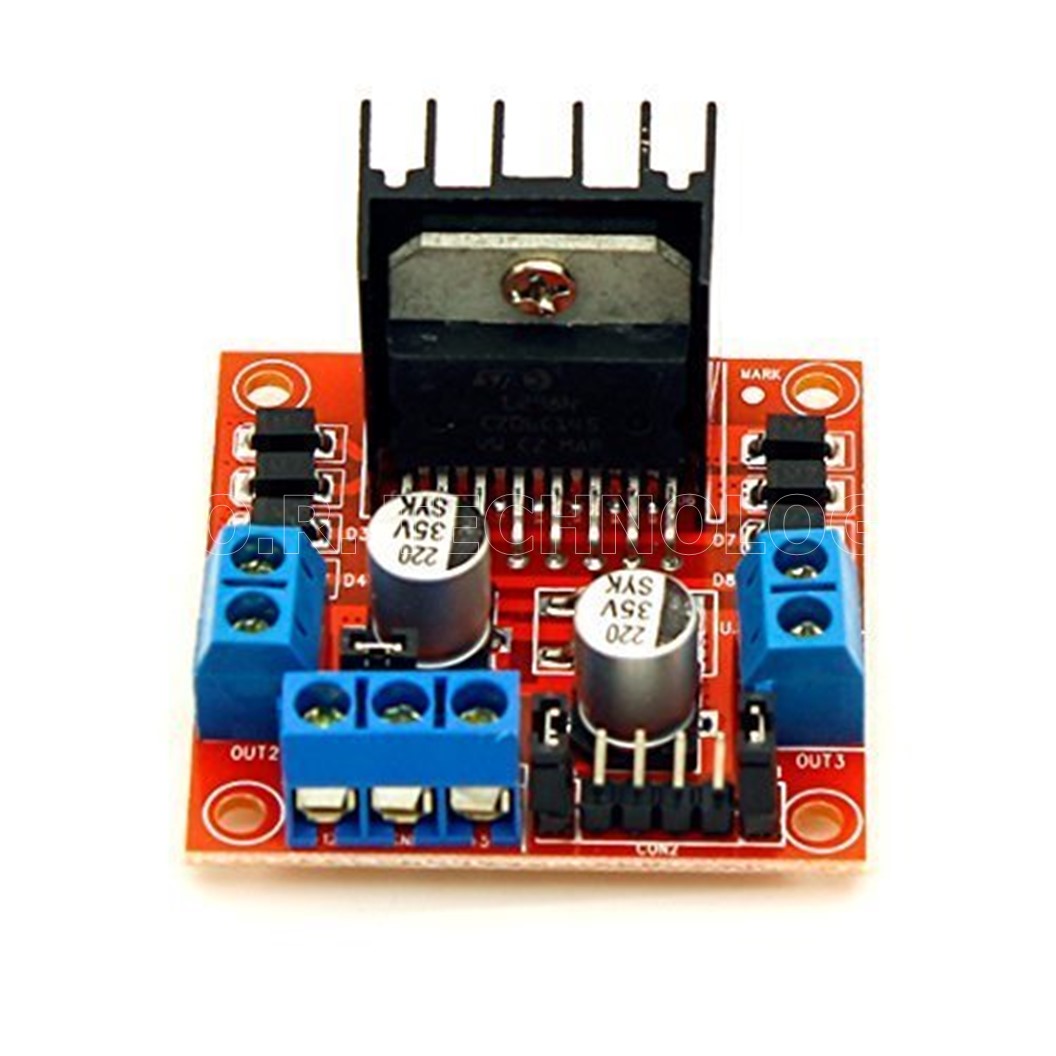 (1ชิ้น) AA034 โมดูลขับมอเตอร์ สเต็ปเปอร์มอเตอร์ บอร์ดไดรเวอร์ L298N 5V Motor Driver Board Red